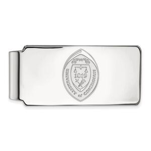 Sterling Silver U of Cincinnati Crest Money Clip